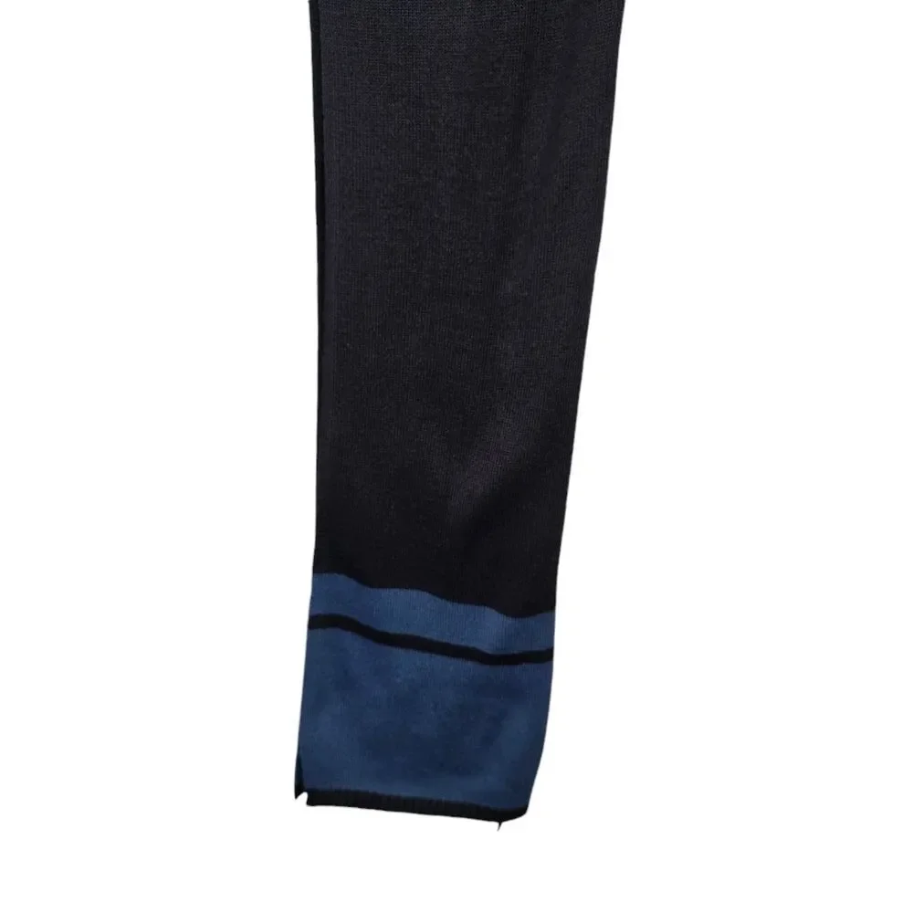 GAP Men's Navy Blue Striped Winter Scarf